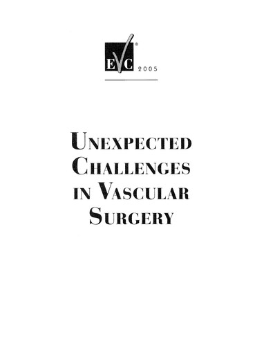 Cover for Unexpected challenges in vascular surgery