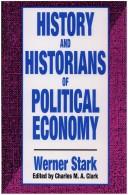Cover for History and historians of politicaleconomy