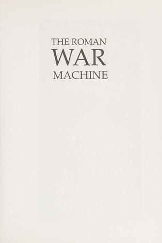 Cover for The Roman war machine.