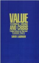 Cover for Value, technical change, and crisis