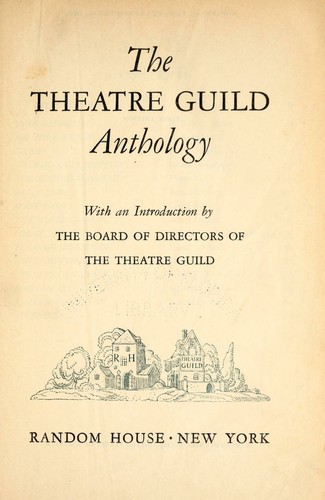 Cover for The Theatre guild anthology