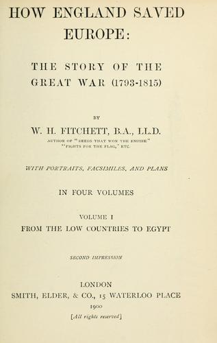 Cover for How England saved Europe
