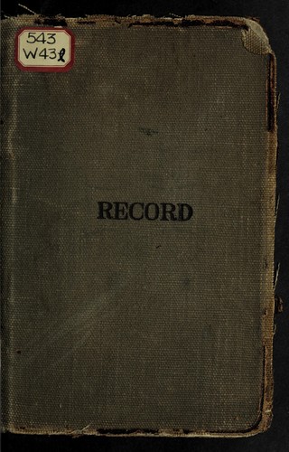 Cover for Laboratory notes