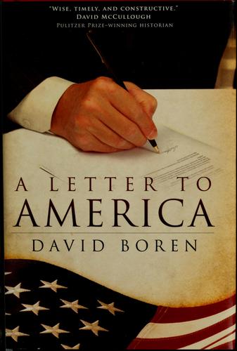 Cover for A letter to America