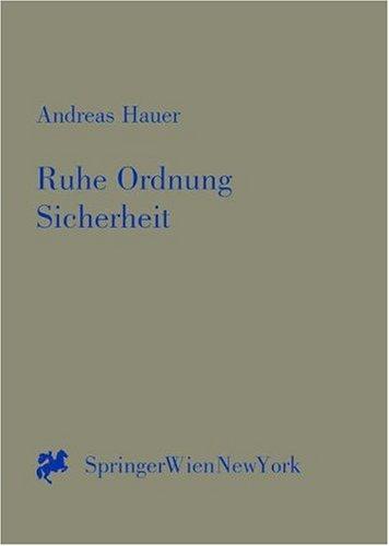 Cover for Ruhe, Ordnung, Sicherheit