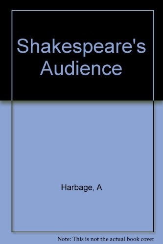 Cover for Shakespeare's Audience,