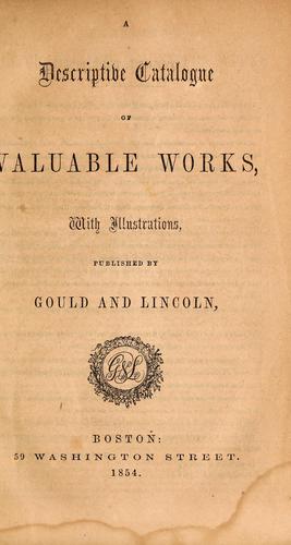 Cover for A descriptive catalogue of valuable works, with illustrations