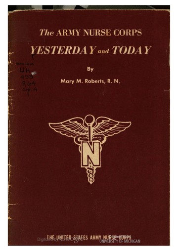 Cover for The Army Nurse Corps, Yesterday And Today
