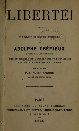 Cover for Liberté!