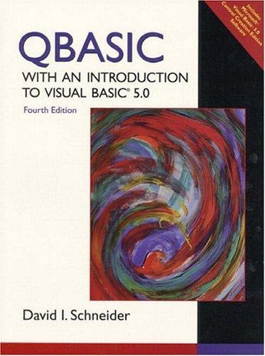 Cover for QBASIC with an Introduction to Visual BASIC 5.0 (4th Edition)
