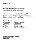 Cover for Second International Conference on Chemical Engineering Education