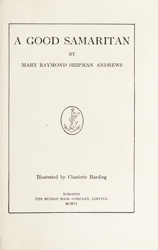 Cover for A good Samaritan