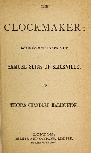 Cover for The clockmaker