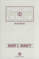 Cover for Perspectives on contract law