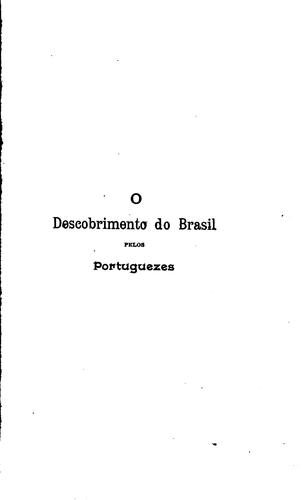 Cover for O descobrimento do Brasil pelos portuguezes