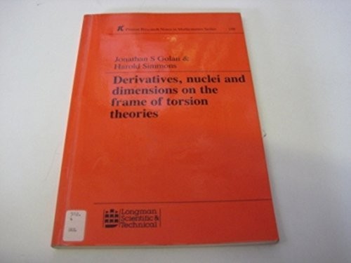 Cover for Derivatives, nuclei, and dimensions on the frame of torsion theories