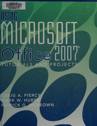 Cover for Using Microsoft Office 2007