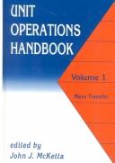 Cover for Unit operations handbook