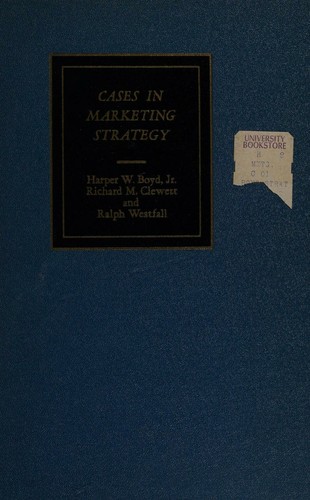 Cover for Cases in marketing strategy