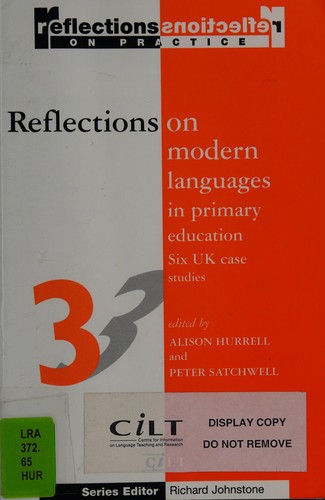 Cover for Reflections on modern languages in primary education