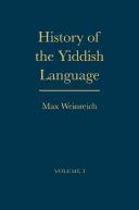 Cover for History of the Yiddish language