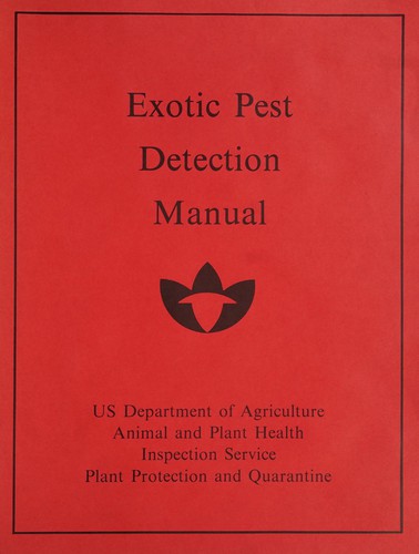 Cover for Exotic pest detection manual