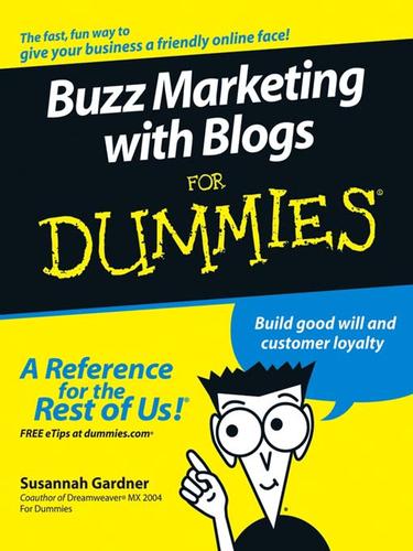 Cover for Buzz Marketing with Blogs For Dummies