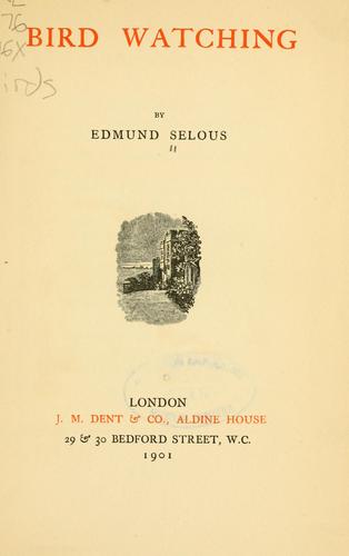Cover for Bird watching