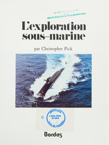 Cover for L'Exploration sous-marine
