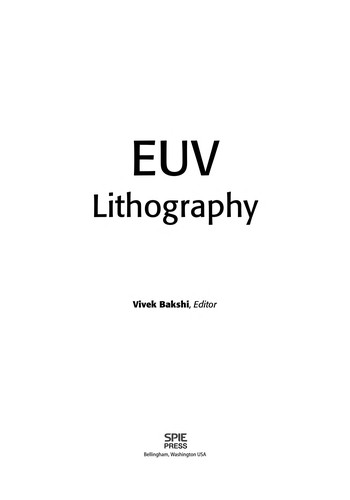 Cover for EUV lithography