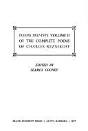 Cover for Poems, 1937-1975