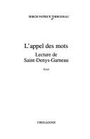 Cover for L' appel des mots