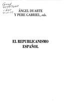 Cover for El Republicanismo español