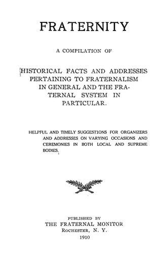 Cover for Fraternity
