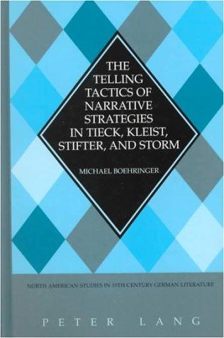Cover for The telling tactics of narrative strategies in Tieck, Kleist, Stifter, and Storm