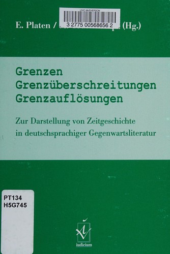 Cover for Grenzen, Grenzüberschreitungen, Grenzauflösungen