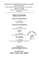 Cover for Religion Recurrent Christian Sources Non-Recurrent Christian Data Judaism Other Religions (Reviews of United Kingdom Statistical Sources)