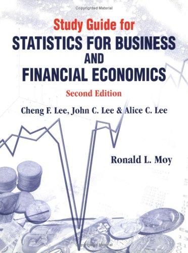 Cover for Study Guide for Statistics for Business & Financial Economics