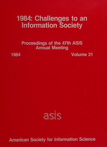 Cover for 1984: Challenges to an Information Society