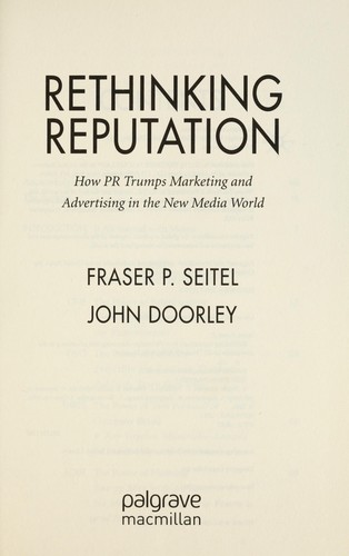 Cover for Rethinking reputation