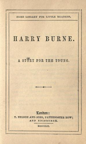 Cover for Harry Burne