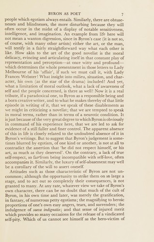 Cover for Byron as poet