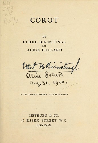 Cover for Corot