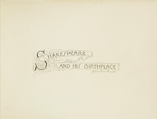Cover for Shakespeare and his birthplace