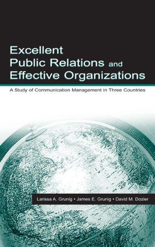 Cover for Excellent public relations and effective organizations