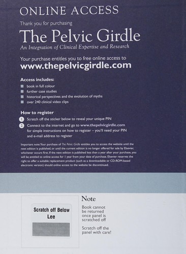 Cover for The pelvic girdle