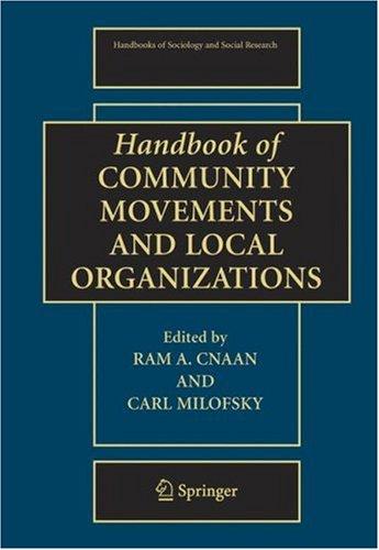 Cover for Handbook of Community Movements and Local Organizations (Handbooks of Sociology and Social Research)