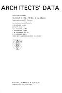 Cover for Architects' data.