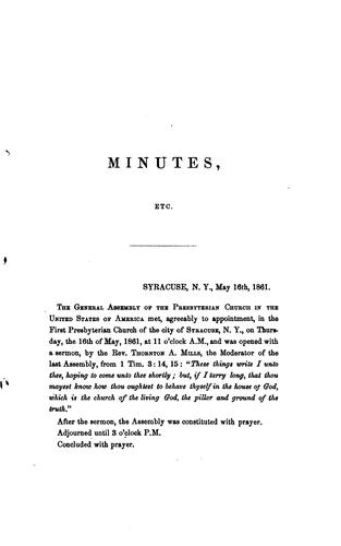 Cover for Minutes