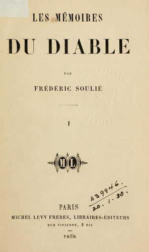 Cover for mémoires du diable.